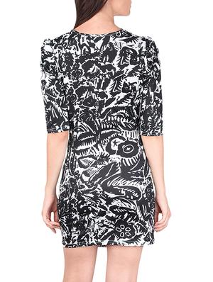 faux wrap surplice sheath dress - 12558840 - Standard Image - 3