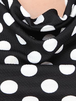 cowl neck polka dotted sheath dress - 12558841 - Standard Image - 4