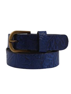 leather embossed maroon belt - 12559231 - Standard Image - 2