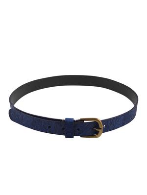 leather embossed maroon belt - 12559231 - Standard Image - 3