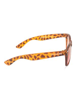 orange printed wayfarer sunglasses with polycarbonate lens - 1256012 - Standard Image - 3