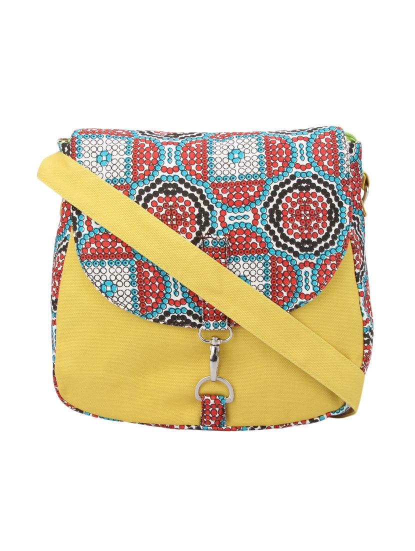 Multi canvas printed sling bag - 12562179 - Zoom Image - 1