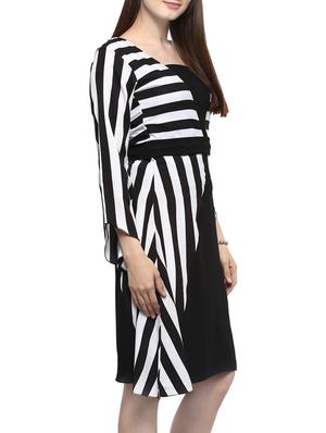 tappered sleeve a-line dress - 12562925 - Standard Image - 2