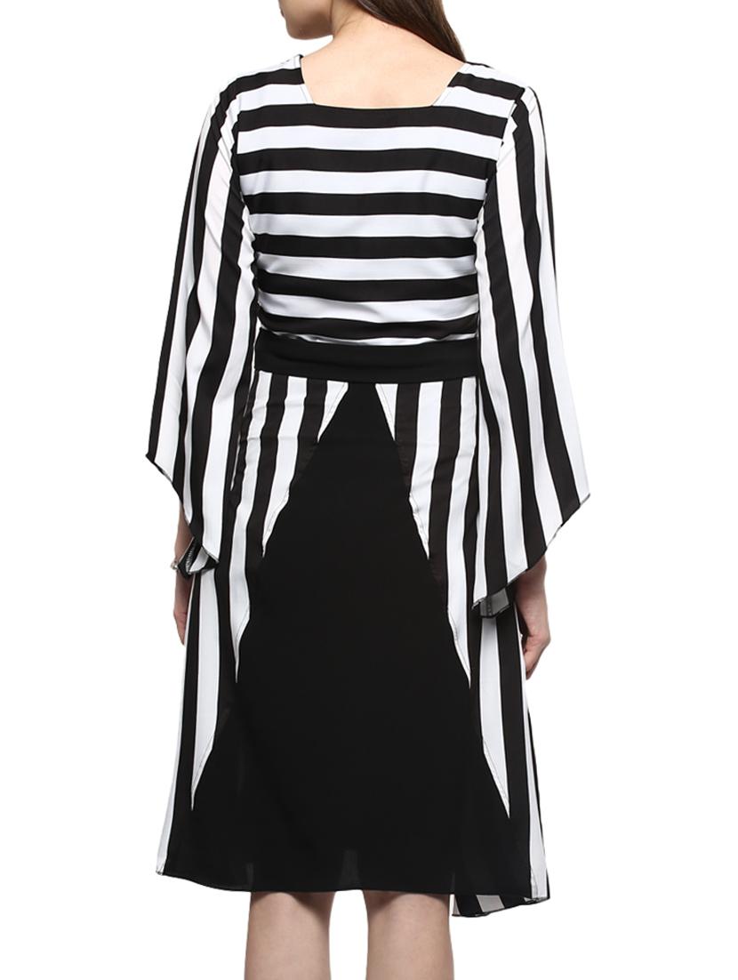 tappered sleeve a-line dress - 12562925 - Zoom Image - 3