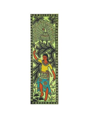 imithila mithila painting of celebrations of rains (65 x 27 cms) - 12563998 - Standard Image - 3