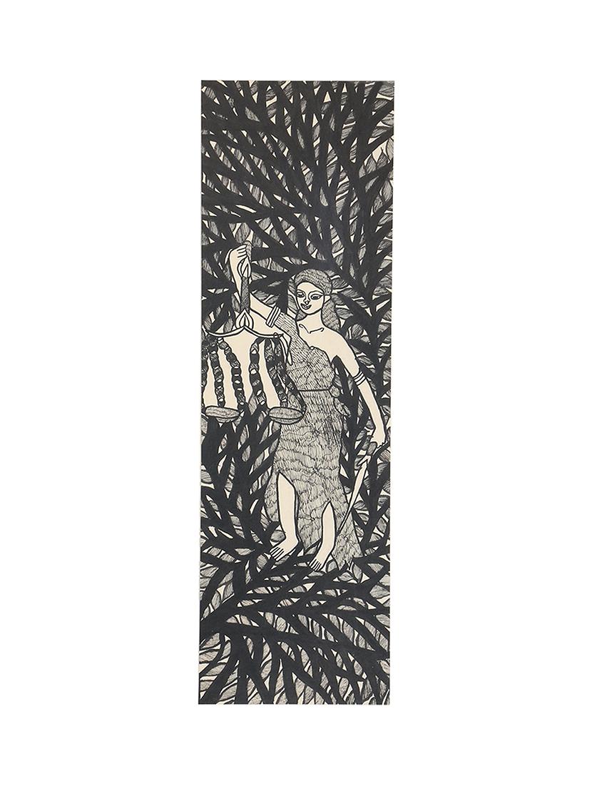 imithila peacocks celebrating autumn on tree (65 x 27 cms) - 12564000 - Zoom Image - 3