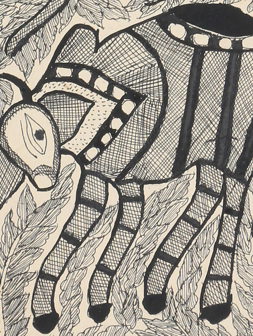 imithila lord krishna with his favorite cow (65 x 27 cms) - 12564001 - Zoom Image - 4