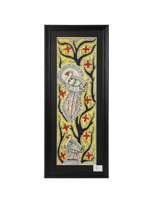 imithila evolution of life with peacock and fish on a beautiful background (65 x 27 cms) - 12564008 - Standard Image - 2