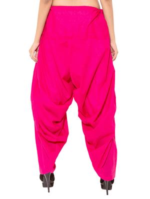 pink & black cotton patiyala salwar (set of 2) - 12569263 - Standard Image - 7