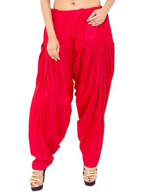pink & black cotton patiyala salwar (set of 2) - 12569265 - Standard Image - 5