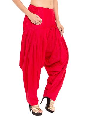 pink & black cotton patiyala salwar (set of 2) - 12569265 - Standard Image - 6
