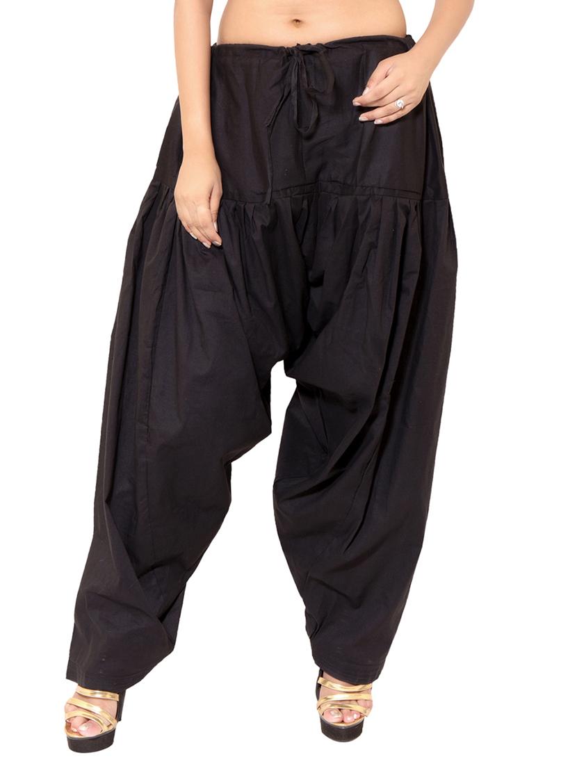 blue & black cotton patiyala salwar (set of 2) - 12569266 - Zoom Image - 2