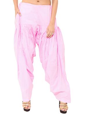 pink cotton patiyala salwar (set of 2) - 12569275 - Standard Image - 2