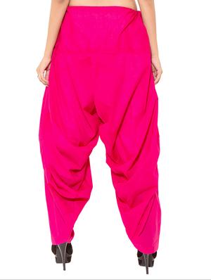 pink cotton patiyala salwar (set of 2) - 12569275 - Standard Image - 7