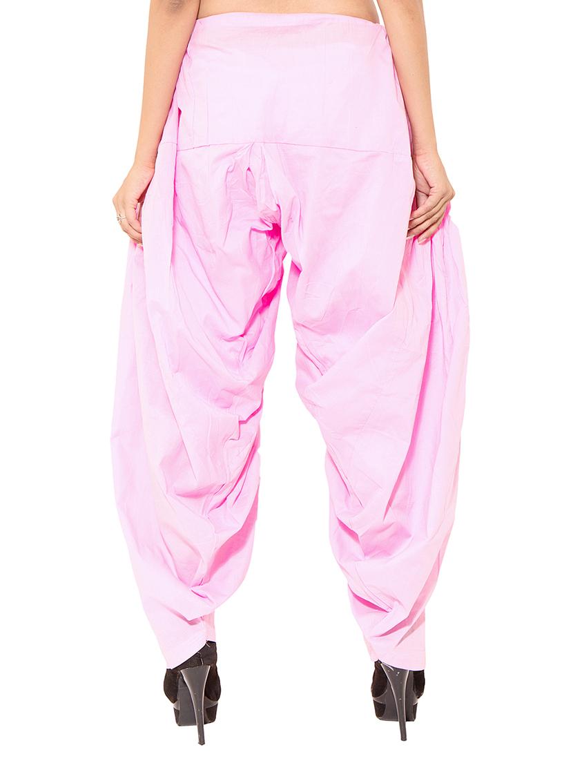 pink cotton patiyala salwar (set of 2) - 12569275 - Zoom Image - 4