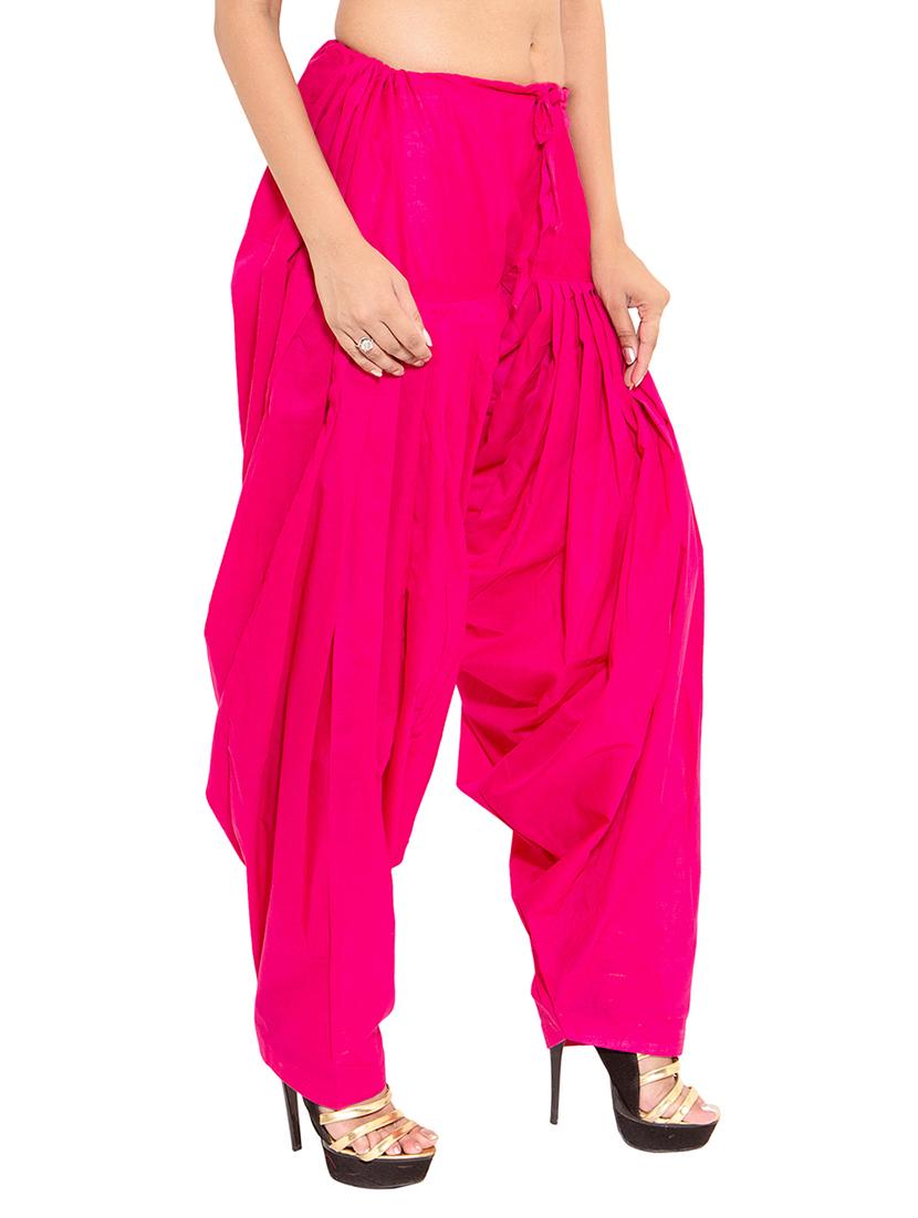 pink cotton patiyala salwar (set of 2) - 12569275 - Zoom Image - 6