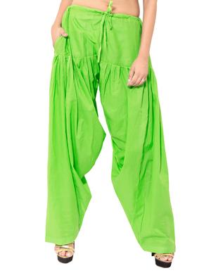 green & blue cotton patiyala salwar (set of 2) - 12569299 - Standard Image - 2