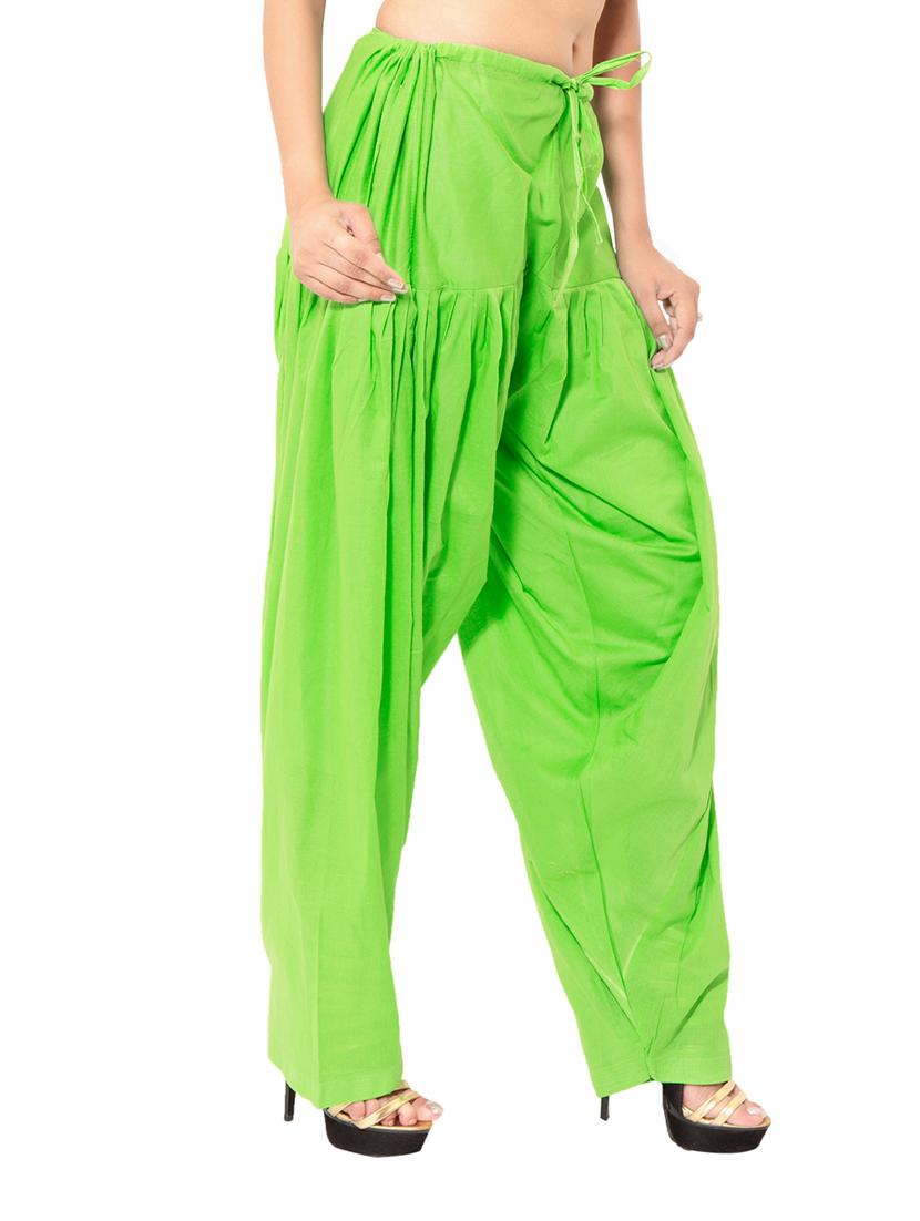 green & blue cotton patiyala salwar (set of 2) - 12569299 - Zoom Image - 3
