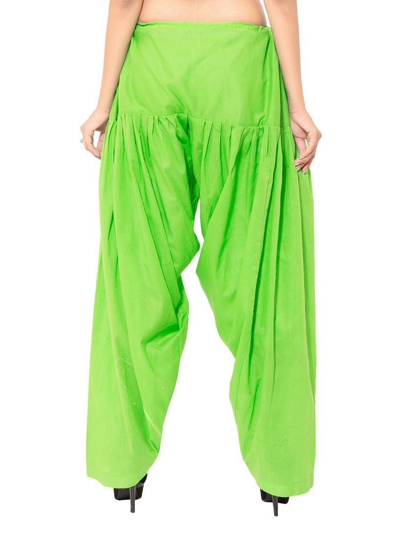 green & blue cotton patiyala salwar (set of 2) - 12569299 - Zoom Image - 4