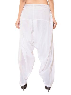 pink & white cotton patiyala salwar (set of 2) - 12569304 - Standard Image - 4