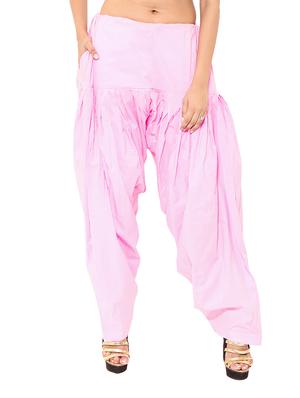 yellow & pink cotton patiyala salwar (set of 2) - 12569317 - Standard Image - 5