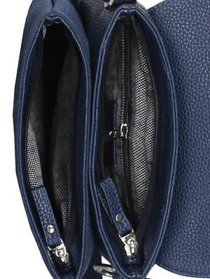 blue leatherette sling bag - 12569668 - Standard Image - 3