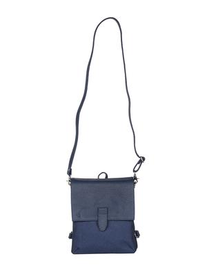 blue leatherette sling bag - 12569668 - Standard Image - 4