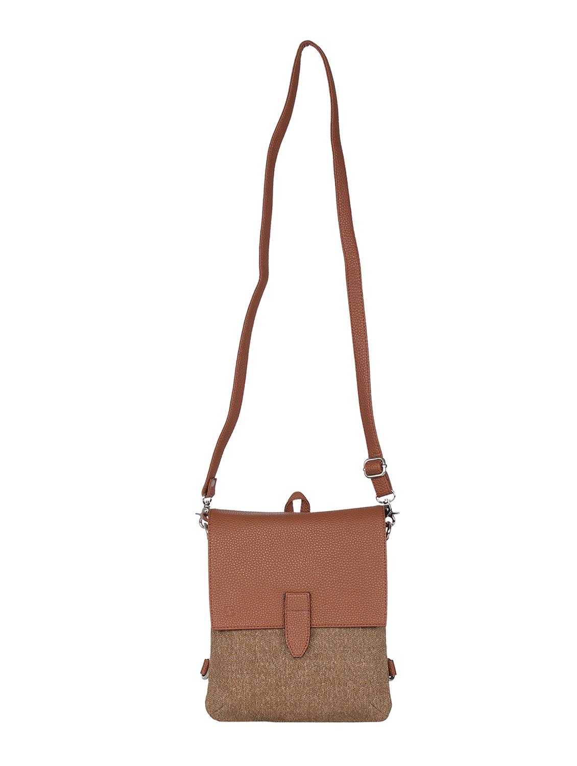 beige leatherette sling bag - 12569672 - Zoom Image - 4