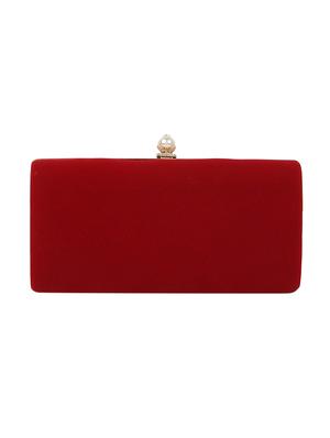 red velvet clutch - 12573360 -  Standard Image - 1