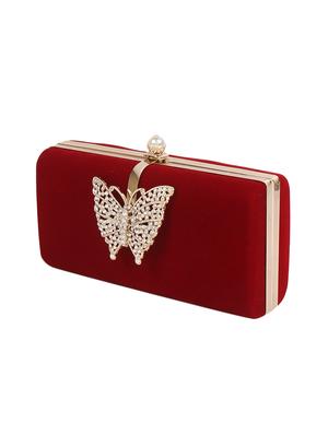 red velvet clutch - 12573360 - Standard Image - 5