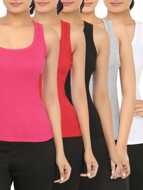 set of 5 multicolored cotton tees - 12576988 - Standard Image - 1