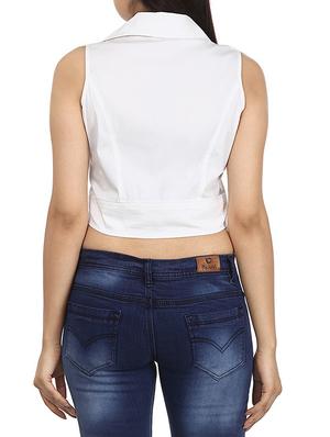 white cotton jacket - 12577457 - Standard Image - 3