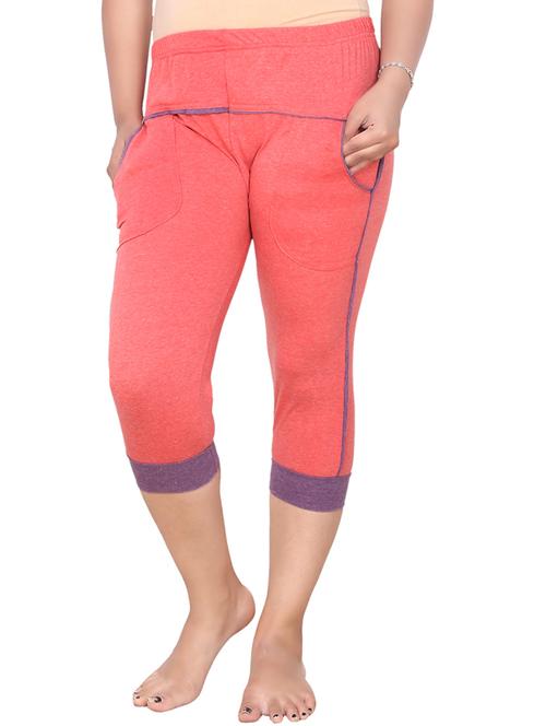 orange cotton capri - 12578914 - Standard Image - 1