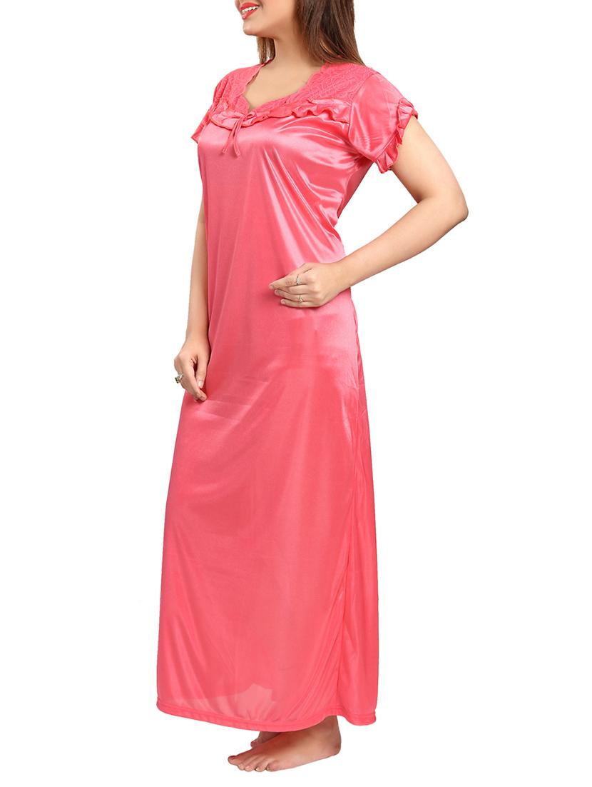 pink satin gown - 12579000 - Zoom Image - 2