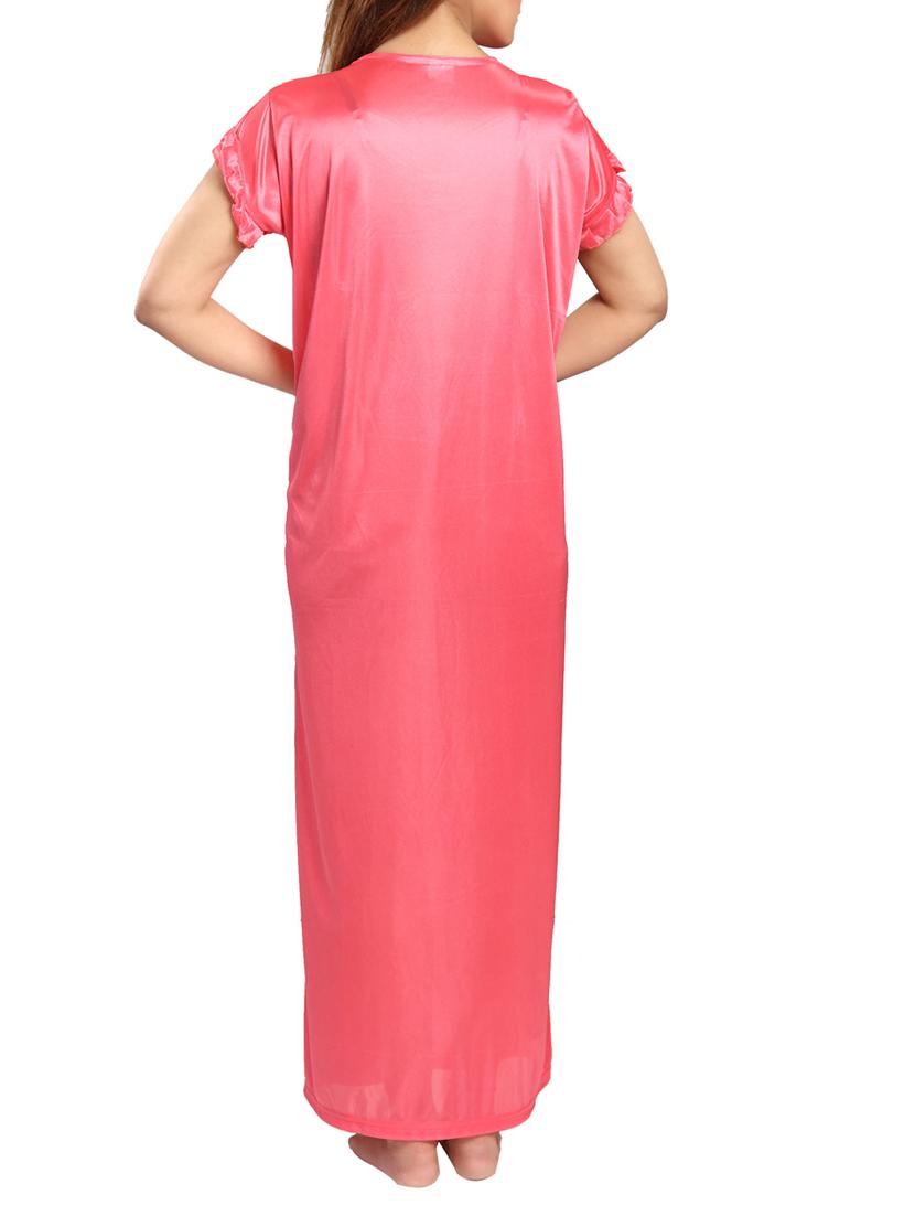 pink satin gown - 12579000 - Zoom Image - 3