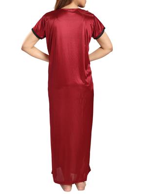 red satin gown - 12579002 - Standard Image - 3