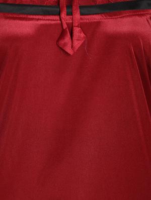red satin gown - 12579002 - Standard Image - 4