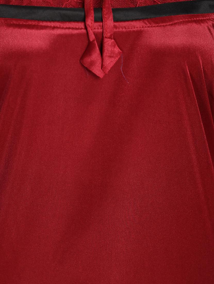 red satin gown - 12579002 - Zoom Image - 4