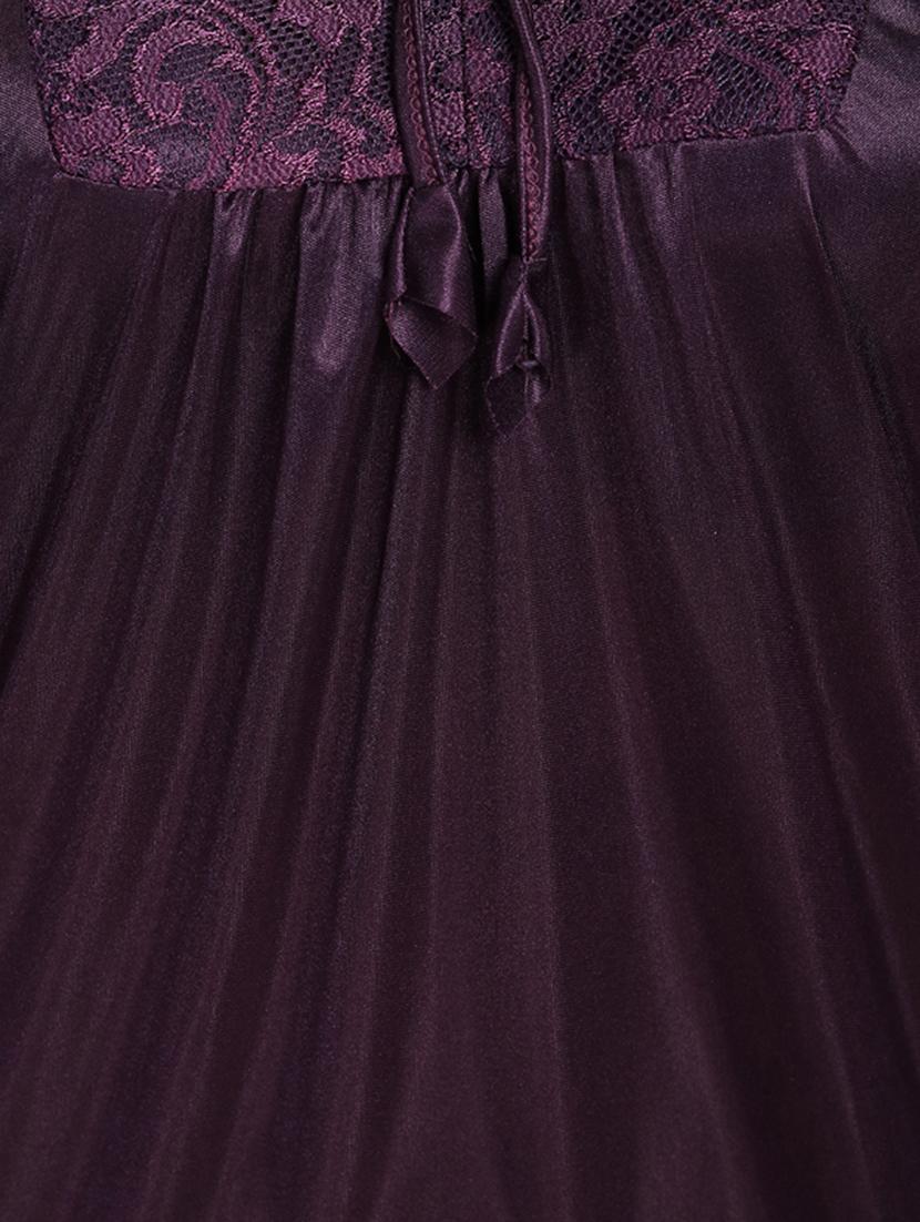 purple satin gown - 12579006 - Zoom Image - 4
