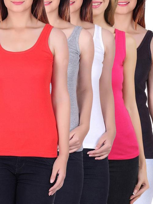 set of 5 camisoles - 12580580 - Standard Image - 1