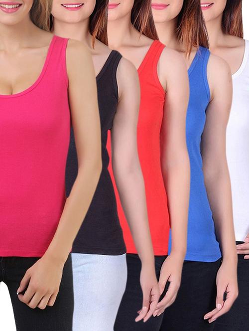 set of 5 camisoles - 12580622 - Standard Image - 1