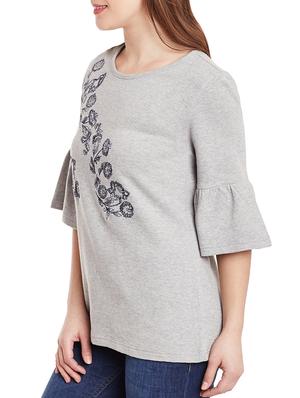 grey jersey top - 12581190 - Standard Image - 2