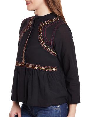 black cotton top - 12581192 - Standard Image - 2