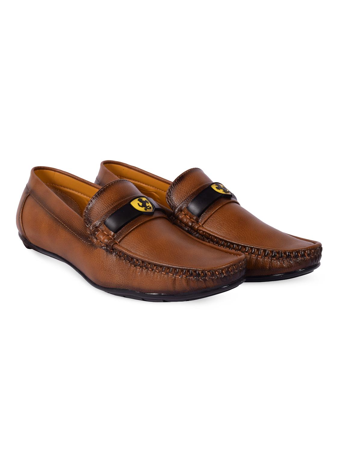 tan leatherette slip on loafer - 12581783 - Zoom Image - 2