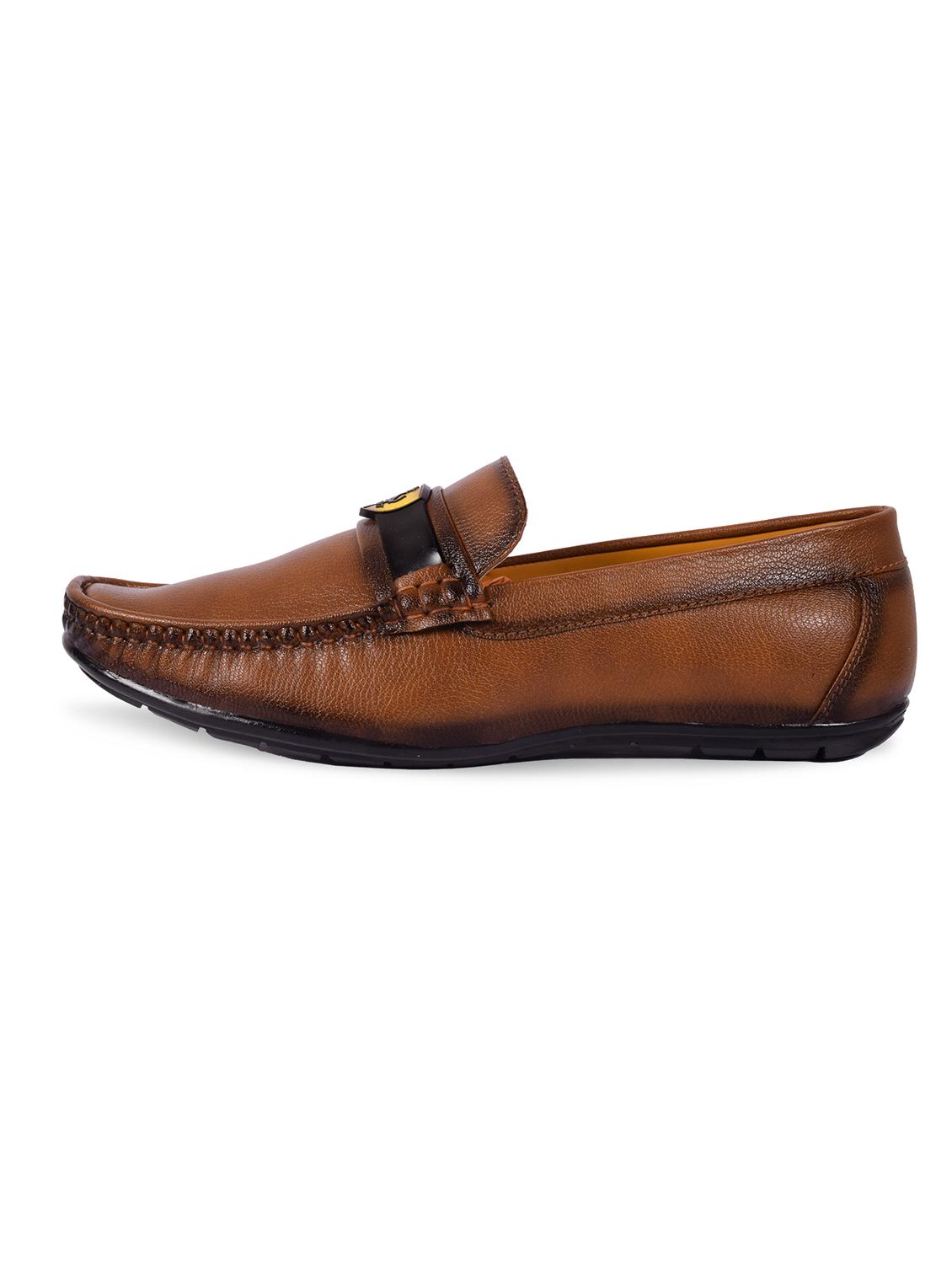 tan leatherette slip on loafer - 12581783 - Zoom Image - 4