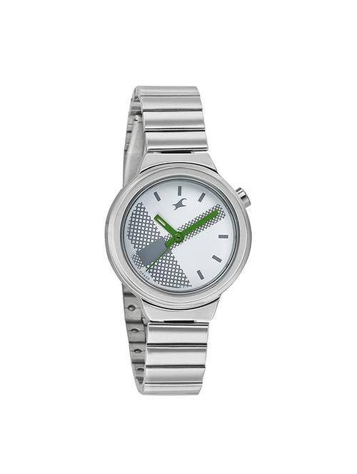 fastrack girls stainless steel analog off white watches 6149sm03 - 12583575 - Standard Image - 1