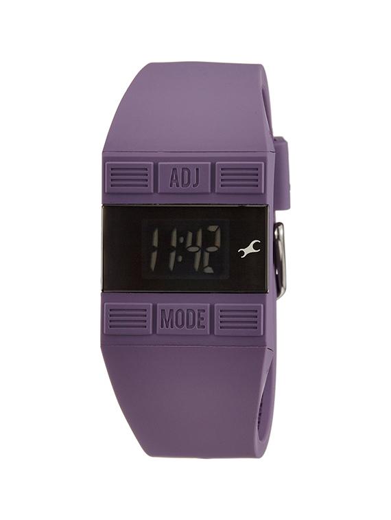 fastrack women silicon digital purple watch - 68004pp02 - 12583582 - Zoom Image - 1