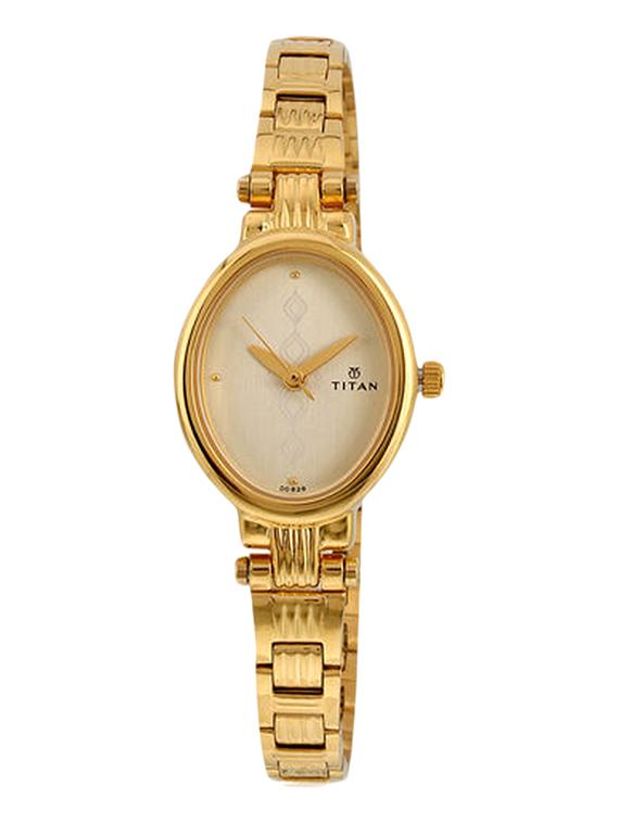 titan analog white dial women's watch - 2535ym01 - 12583616 - Zoom Image - 1