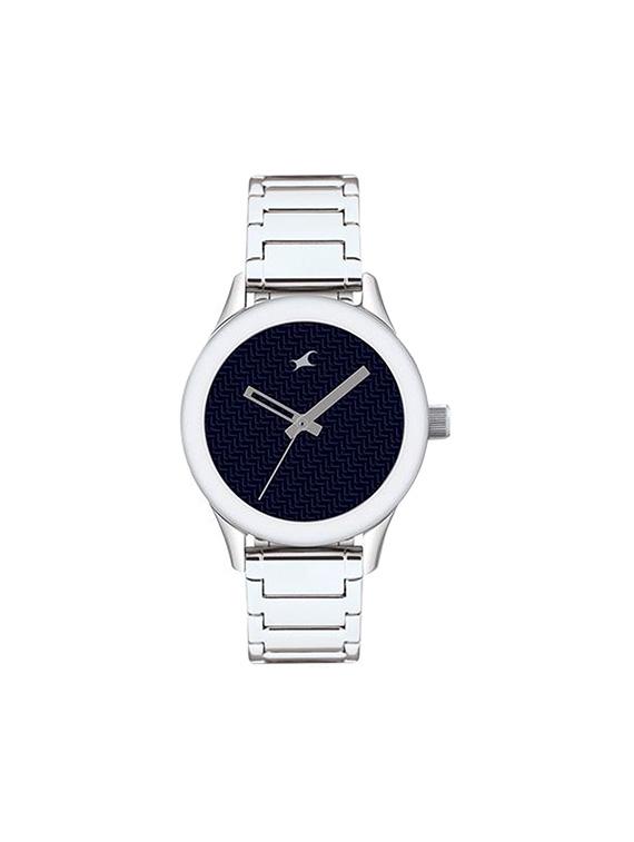 fastrack monochrome analog blue dial women's watch - 6078sm04 - 12583630 - Zoom Image - 1