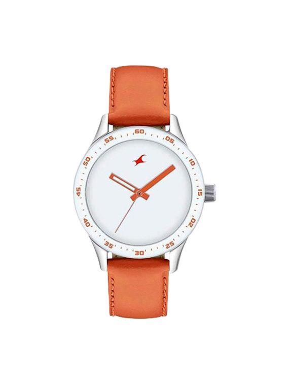 fastrack monochrome analog white dial women's watch - 6078sl04 - 12583686 - Zoom Image - 1